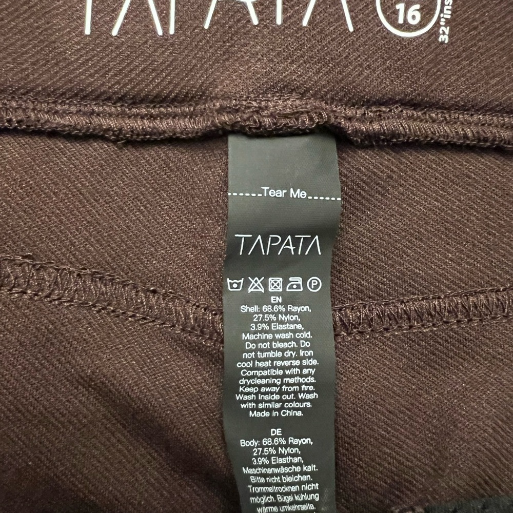 Tapata Brown Flared Soft Pull On Trouser Pants - Picture 8 of 8